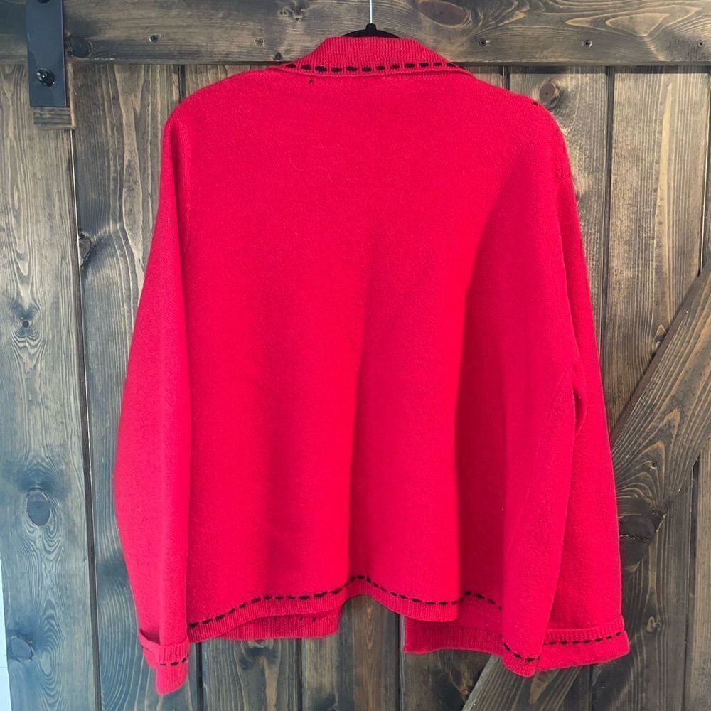 Studio Works 100% Wool Open Front Sweater - Picture 2 of 7